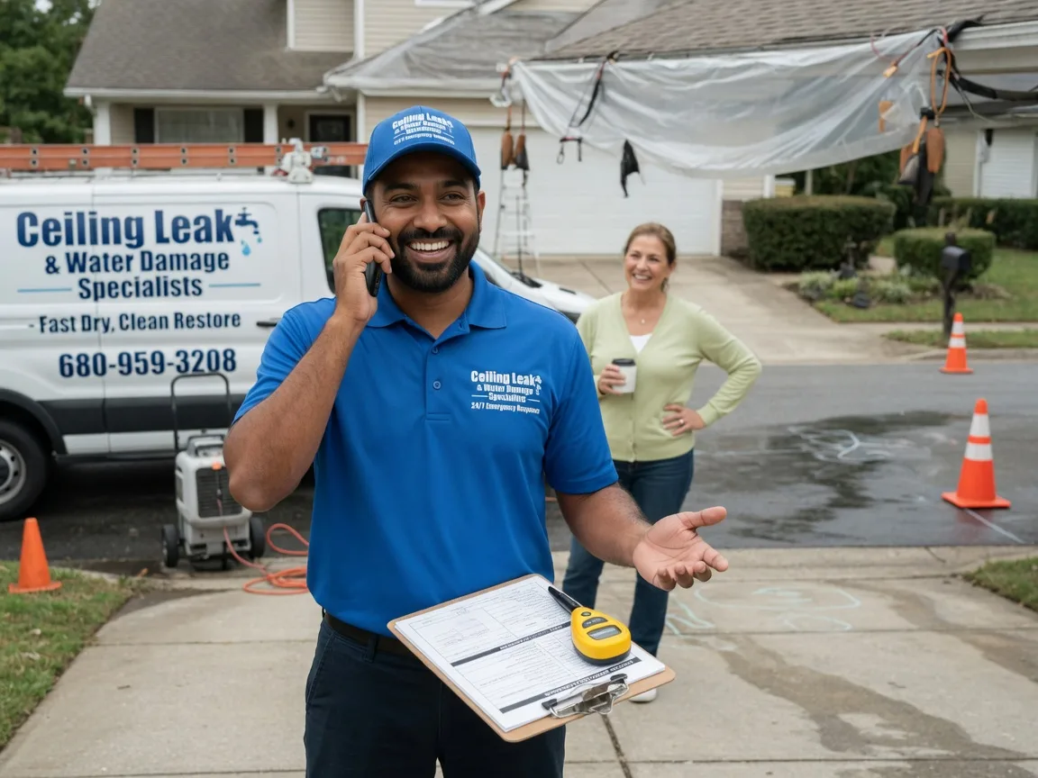 Ceiling Leak Cleanup Coweta, OK FAQs